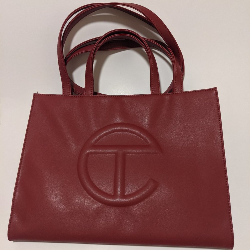 Telfar Medium Oxblood Shopping Bag